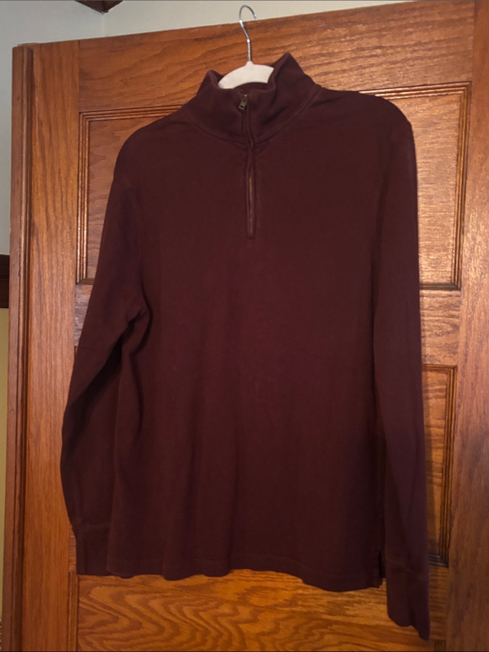 J. Crew Men's Half-Zip Cotton Authentic Sueded Jersey